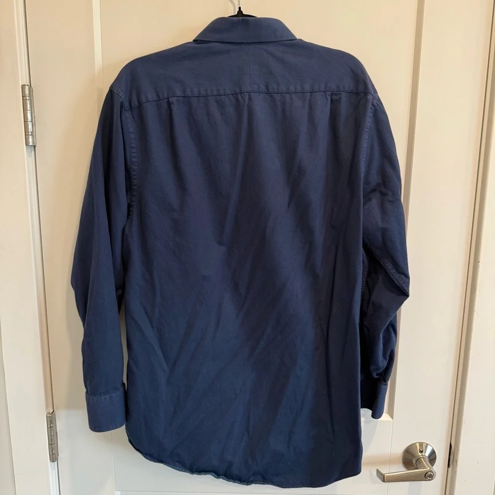 Charles Tyrwhitt Classic Fit Dress Shirt Men’s 16 Blue 100% Cotton Button Down